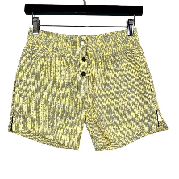 Margaux Lonnberg Knit Shorts Casual Lined Pockets Button Front Thick Waist - 36 - Picture 1 of 4